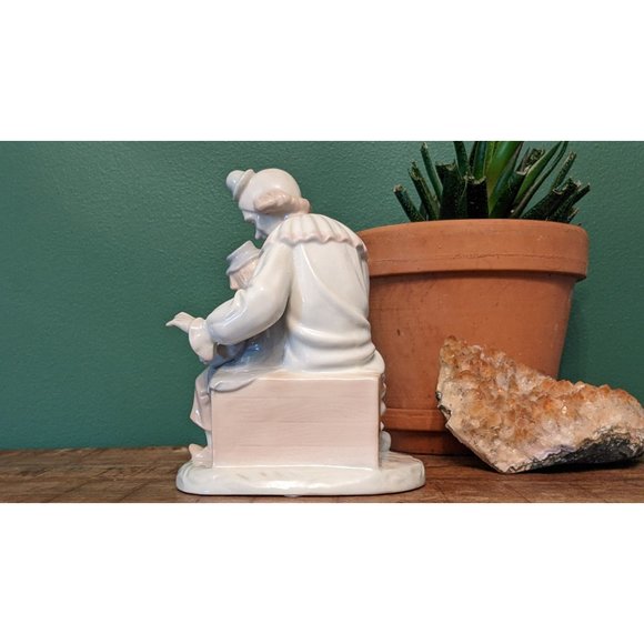 Vintage 1985 Arnart Figurine - Clown Teaching Boy Accordion - Picture 4 of 8